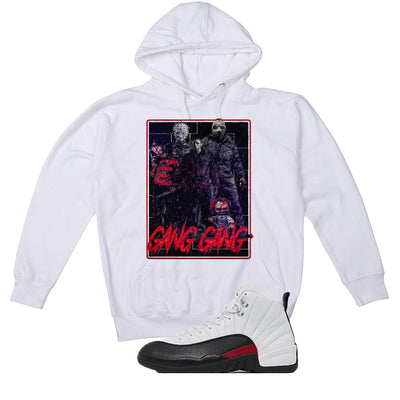 Air Jordan 12 “Red Taxi” | illcurrency White T-Shirt (GANG GANG)