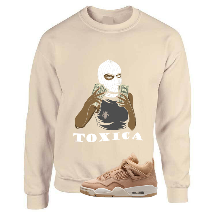 Air Jordan 4 WMNS Cozy Girl Matching T-Shirt, Sweatshirts & Hoodies Tan T-Shirt (Toxica)| illcurrency