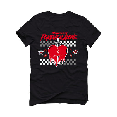 AIR JORDAN 4 “BRED REIMAGINED” 2024 | ILLCURRENCY Black T-Shirt (Forever Alone)