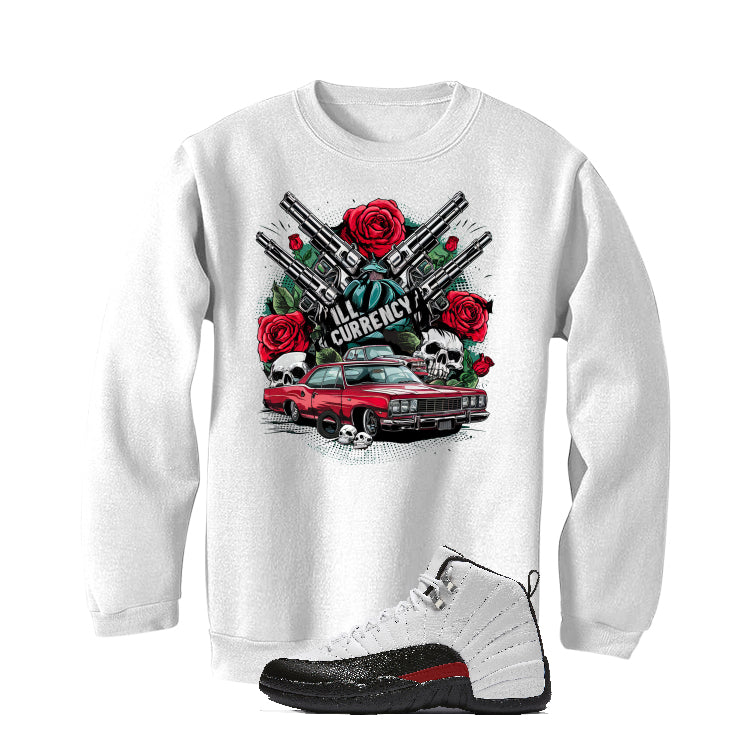 Air Jordan 12 “Red Taxi” | illcurrency White T-Shirt (Vintage Illcurrency)