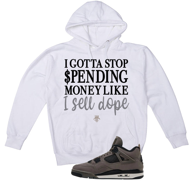 Air Jordan 4 Cave Stone White T-Shirt (Gotta Stop Spending Money)| illcurrency