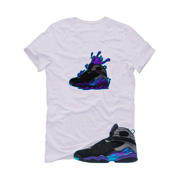 Air Jordan 8 OG Aqua White T-Shirt (Splash 8)| illcurrency