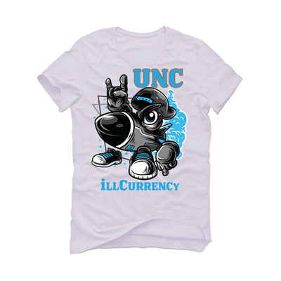 Air Jordan 1 "UNC Toe" | illcurrency White T-Shirt (UNC ROCKS)