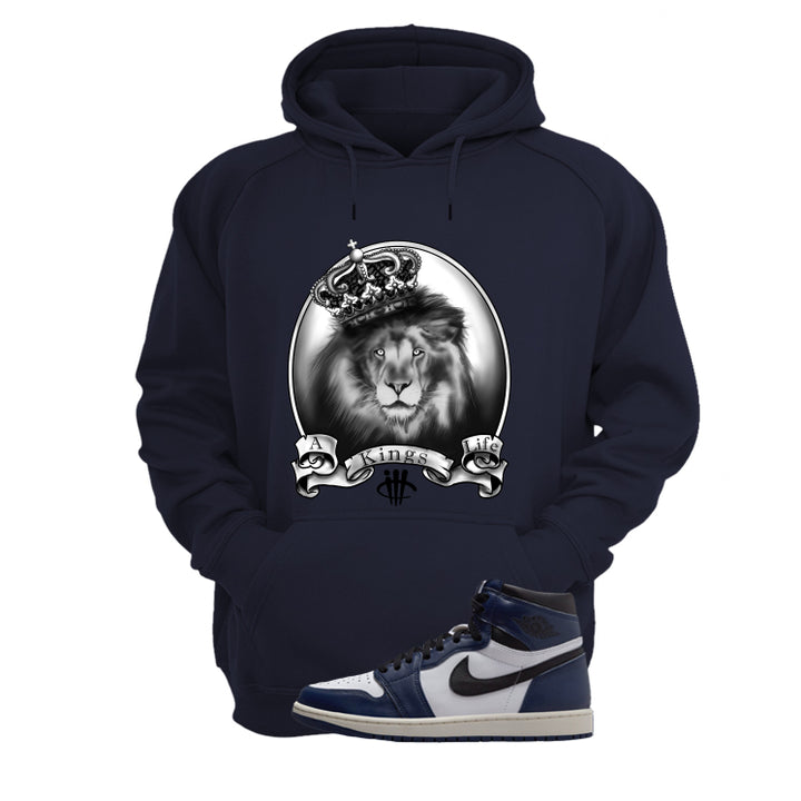 Air Jordan 1 High OG Midnight Navy Navy Blue T-Shirt (King's Life)| illcurrency