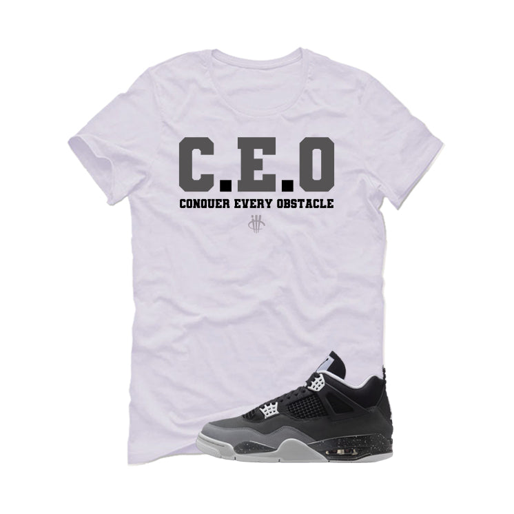 Air Jordan 4 Fear Pack White T-Shirt (CEO)| illcurrency