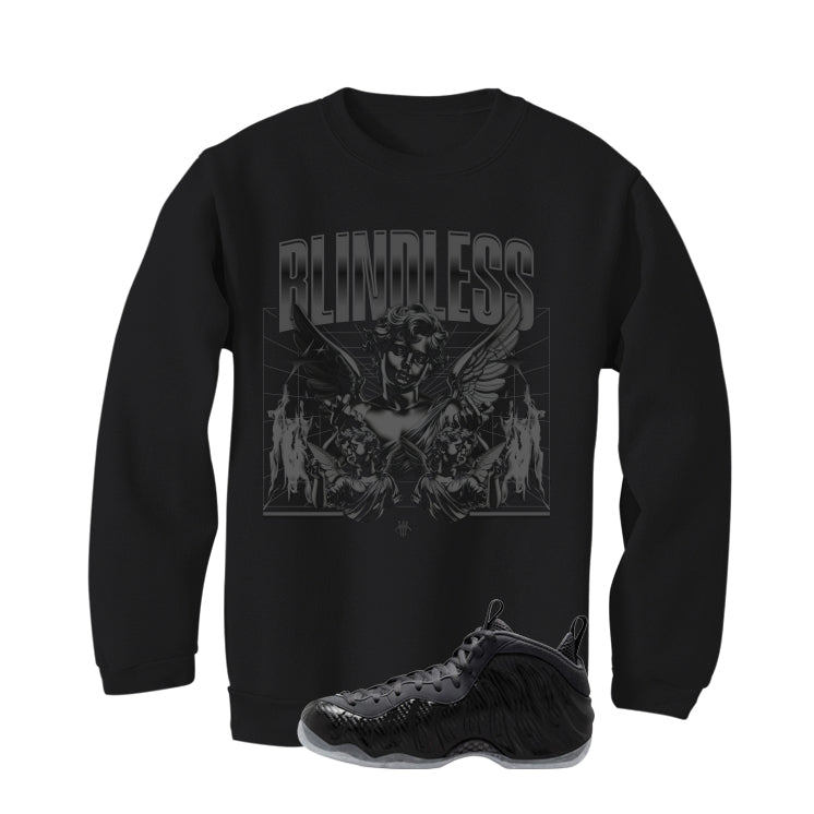 NIKE FOAMPOSITE ONE CARBON FIBER Matching T-Shirt, Sweatshirts & Hoodies Black T-Shirt (Blindness)| illcurrency