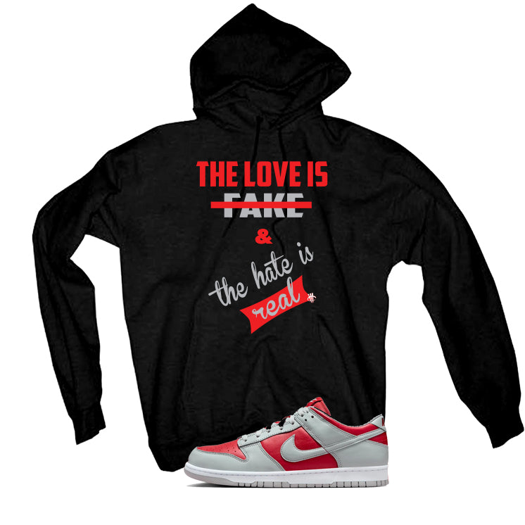 Nike Dunk Low Ultraman | illcurrency Black T-Shirt (Love is Fake)