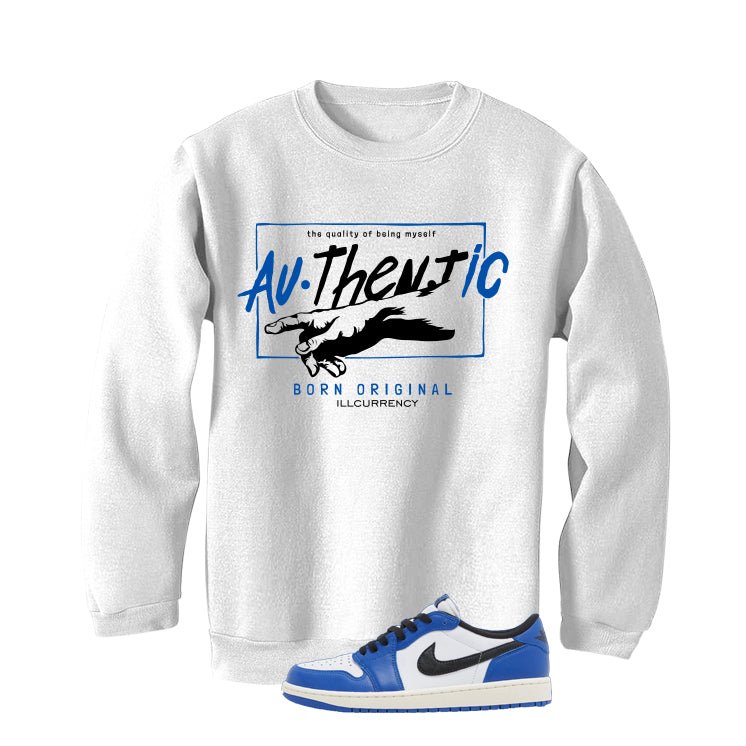 Air Jordan 1 Low OG Game Royal White T-Shirt (Authentic)| illcurrency