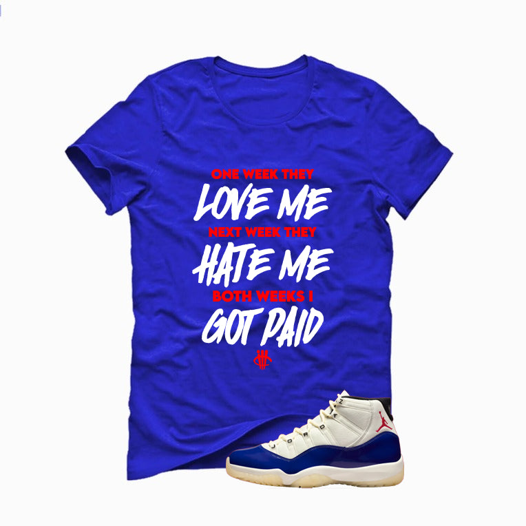 Air Jordan 11 Rare Air Matching T-Shirt, Sweatshirts & Hoodies Royal Blue T-Shirt (Paid)| illcurrency