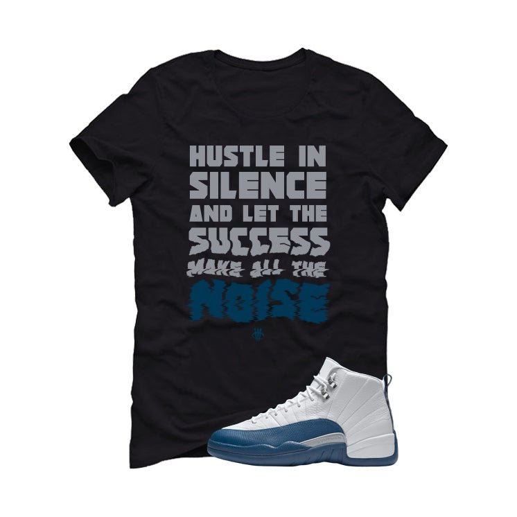 Air Jordan 12 French Blue Black T-Shirt (Noise)| illcurrency