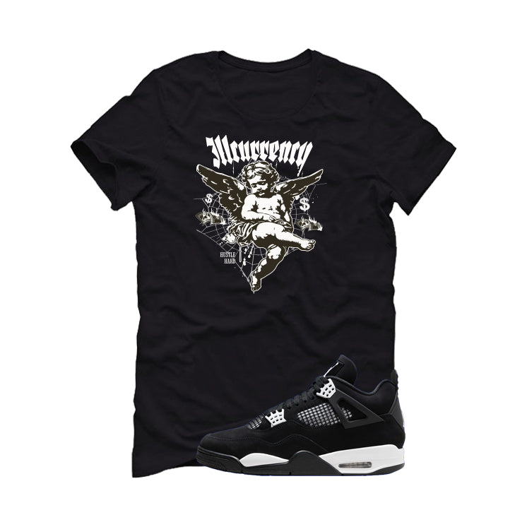 Air Jordan 4 White Thunder Black T-Shirt (Illcurrency Angel)| illcurrency