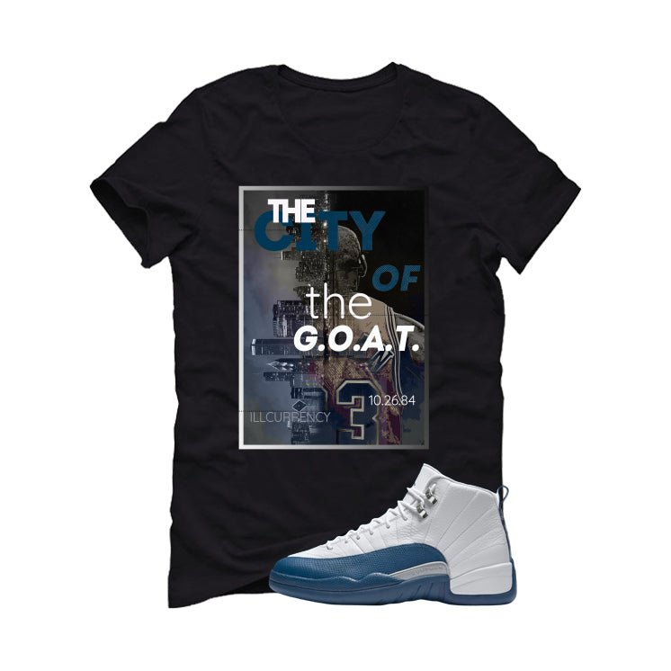 Air Jordan 12 French Blue Black T-Shirt (City Of The Goat)| illcurrency