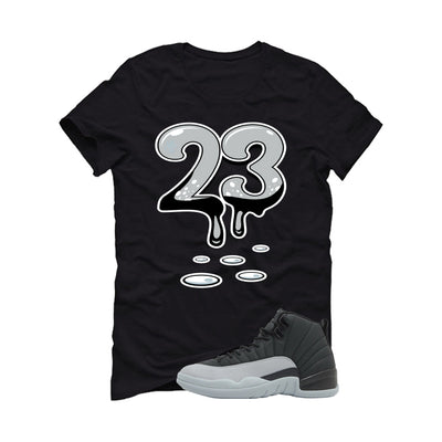 Air Jordan 12 Black/Wolf Grey Black T-Shirt (23)| illcurrency