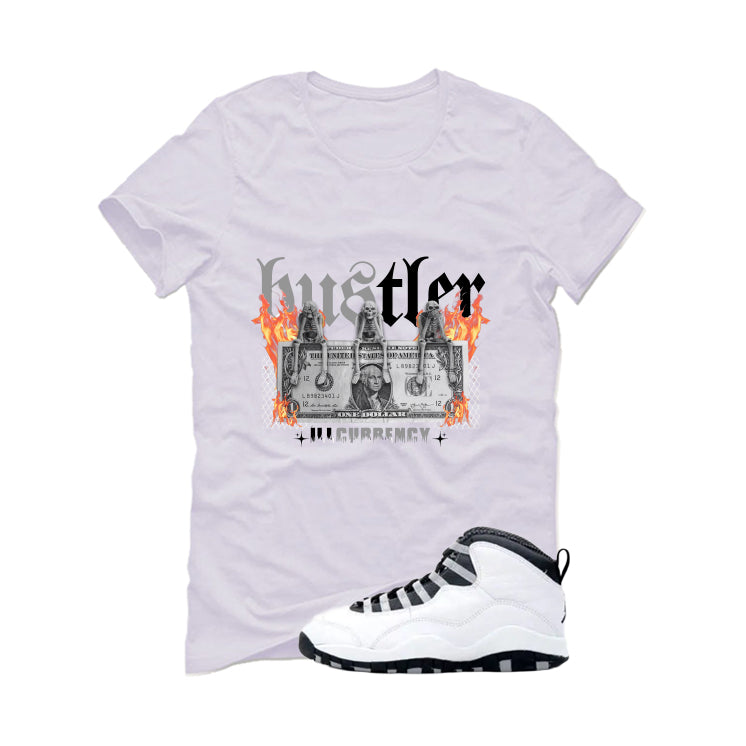 Air Jordan 10 OG Steel White T-Shirt (See No Evil Hustler)| illcurrency