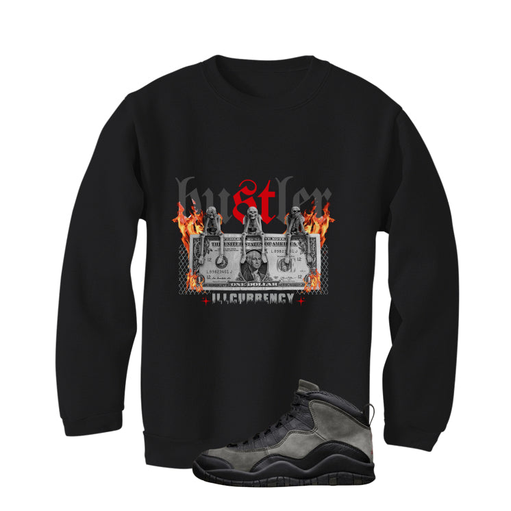 Air Jordan 10 Shadow Matching T-Shirt, Sweatshirts & Hoodies Black T-Shirt (See No Evil Hustler)| illcurrency