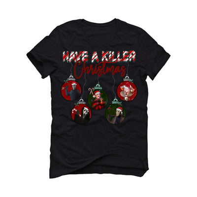 CHRISTMAS UGLY SWEATERS Black T-Shirt (killer christmas)