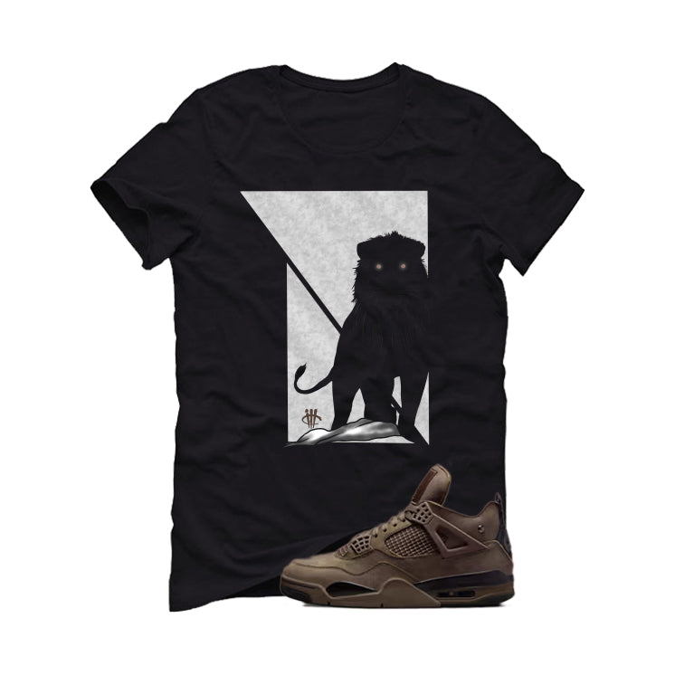 A Ma Maniere x Air Jordan 4 Dark Mocha Matching T-Shirt, Sweatshirts & Hoodies Black T-Shirt (Lion)| illcurrency