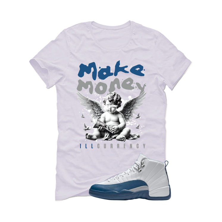 Air Jordan 12 French Blue White T-Shirt (Make Money)| illcurrency