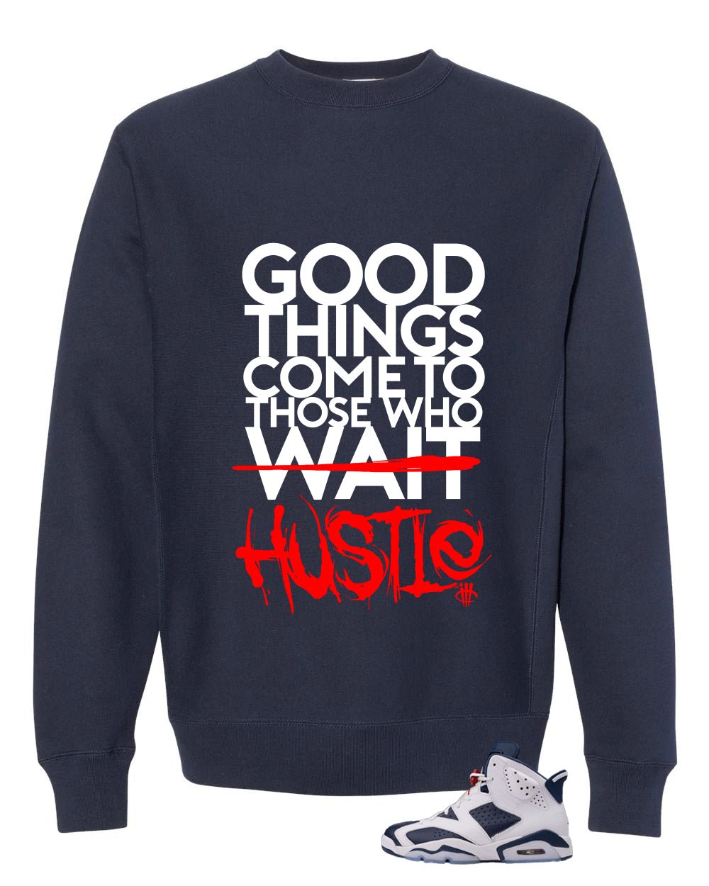 Air Jordan 6 Olympic  | illcrrency Navy Blue T-Shirt (Good Things)| illcurrency