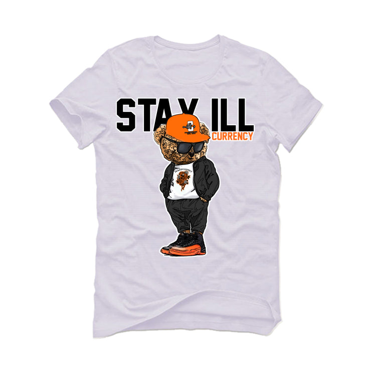 Air Jordan 12 “Brilliant Orange” | illcurrency White T-Shirt (Stay ill Bear)