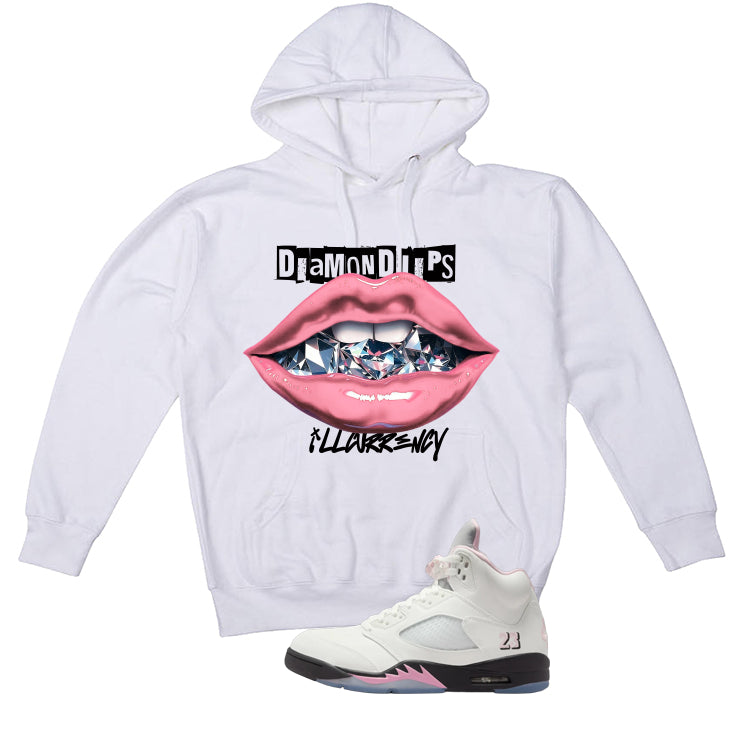Air Jordan 5 OG 35th Anniversary Matching T-Shirt, Sweatshirts & Hoodies White T-Shirt (Diamond Lips)| illcurrency