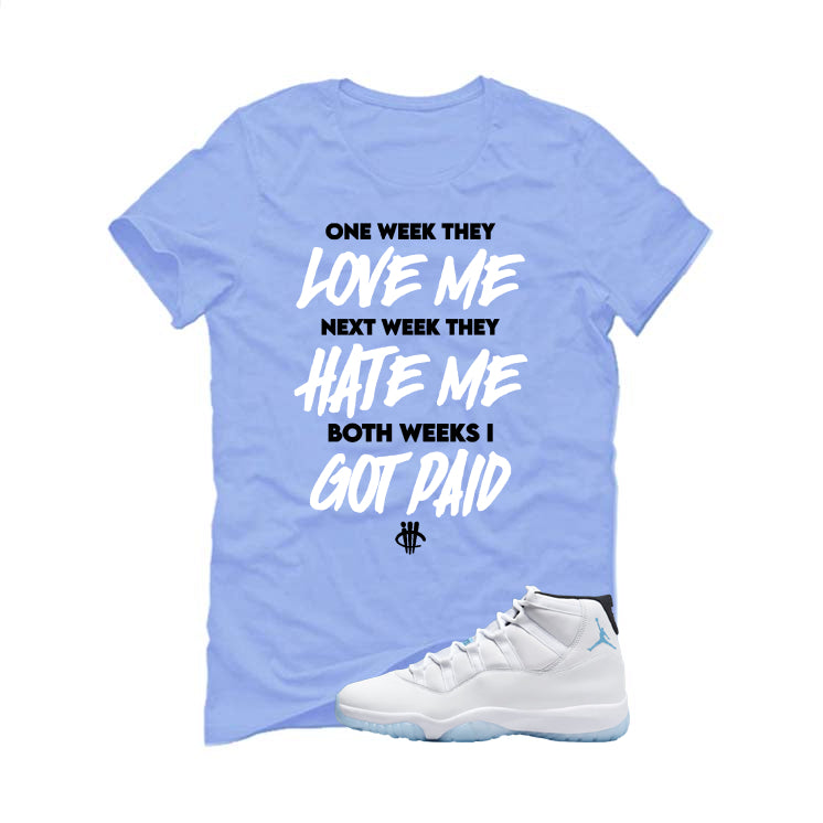 Air Jordan 11 Legend Blue Carolina Blue T-Shirt (Paid)| illcurrency