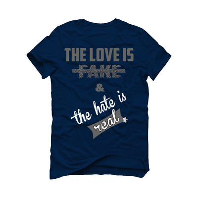 AIR JORDAN 3 “WHITE NAVY”| ILLCURRENCY Navy Blue T-Shirt (Love is Fake)