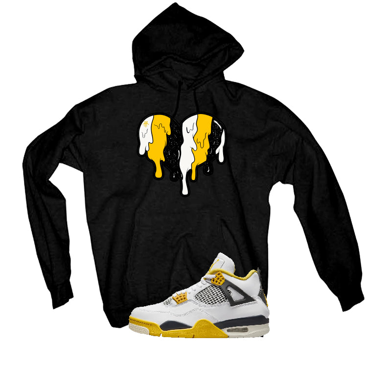 Air Jordan 4 WNNS “Vivid Sulfur” | illcurrency Black T-Shirt (Heart)