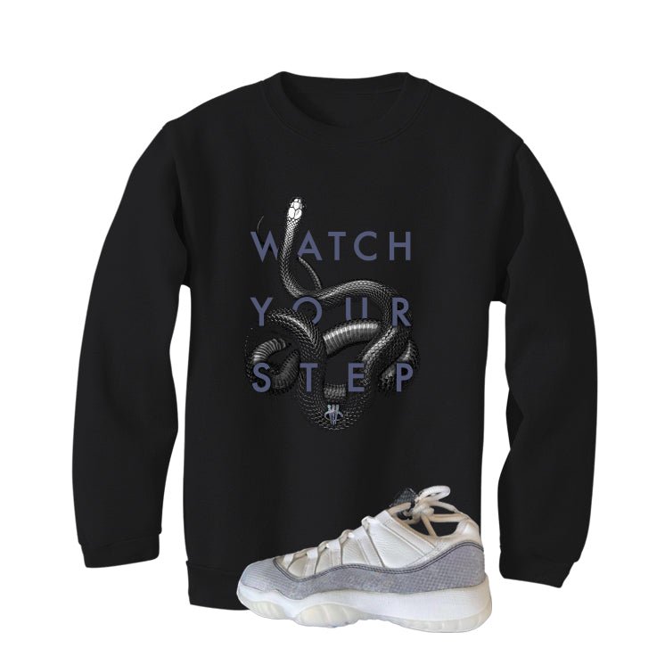 Air Jordan 11 Low Year Of The Snake Black T-Shirt (Watch Your Step)| illcurrency
