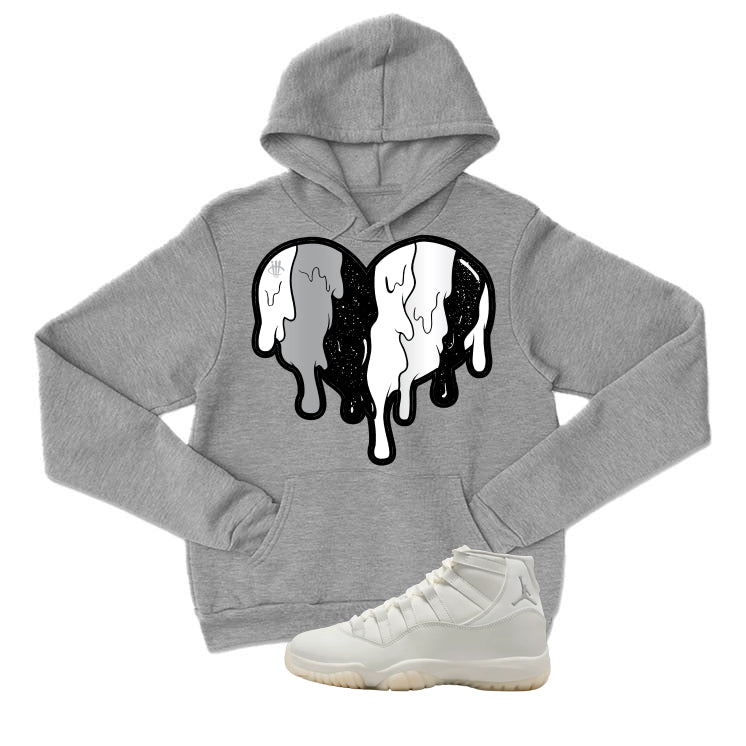 Air Jordan 11 WMNS Pearl Matching T-Shirt, Sweatshirts & Hoodies Grey T-Shirt (Heart)| illcurrency