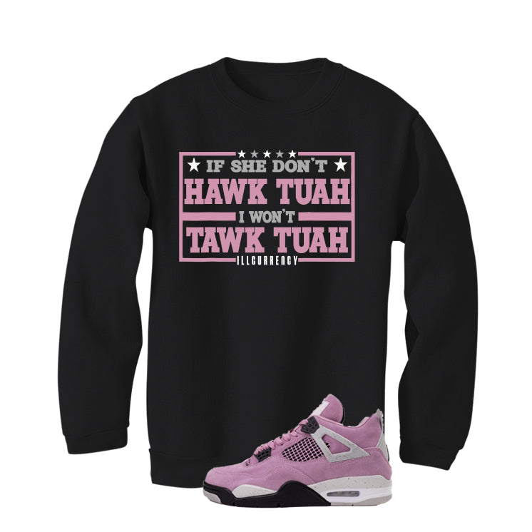 Air Jordan 4 WMNS Orchid Black T-Shirt (Hawk Tuah)| illcurrency