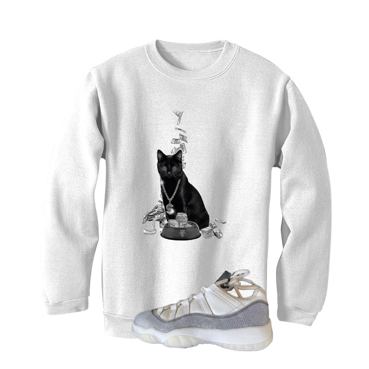 Air Jordan 11 Low Year Of The Snake White T-Shirt (Money Cat)| illcurrency