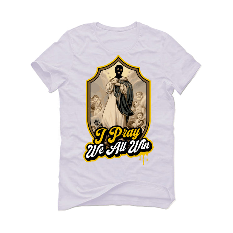 Air Jordan 6 Yellow Ochre | illcurrency White T-Shirt (we all win)