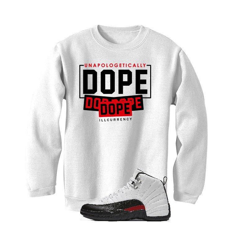 Air Jordan 12 “Red Taxi” | illcurrency White T-Shirt (DOPE)