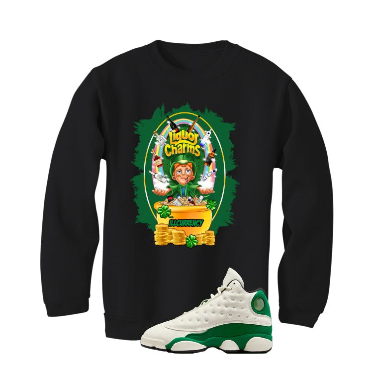 Air Jordan 13 GS Pine Green Black T-Shirt (Liquor Charms)| illcurrency