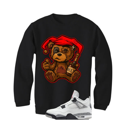 Air Jordan 4 White Cement Black T-Shirt (Teddy Henny)| illcurrency