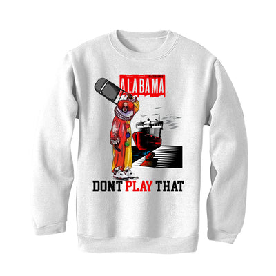 Air Jordan 4 "Red Cement" White T-Shirt (Alabama dont play that)
