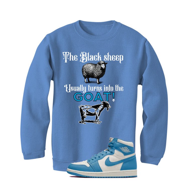 Air Jordan 1 High OG UNC Reimagined Carolina Blue T-Shirt (the black sheep usually turns into the GOAT!)| illcurrency