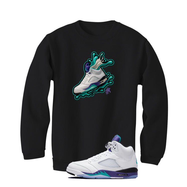 Air Jordan 5 OG Grape Black T-Shirt (Splash Shoe)| illcurrency