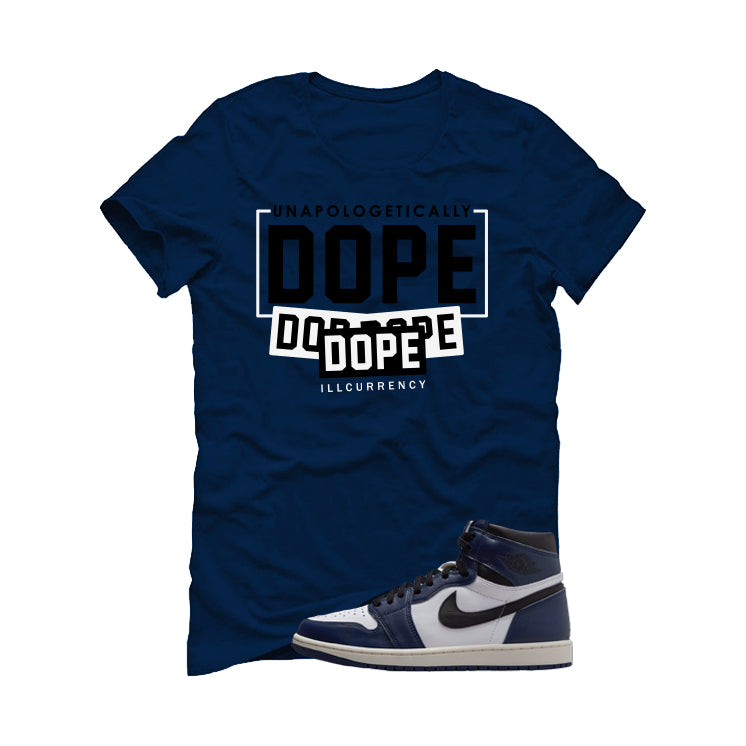 Air Jordan 1 High OG Midnight Navy Navy Blue T-Shirt (DOPE)| illcurrency