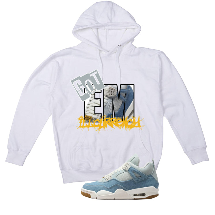 Air Jordan 4 Denim Worn Blue White T-Shirt (GOT EM)| illcurrency