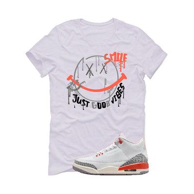 Air Jordan 3 WMNS “Georgia Peach” | illcurrency White T-Shirt (Smile)