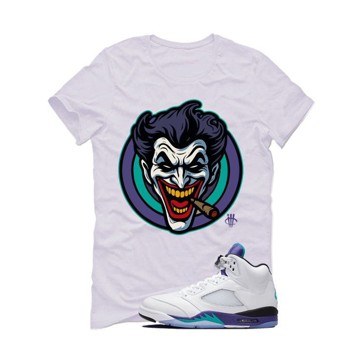 Air Jordan 5 OG Grape White T-Shirt (Joke The Joker)| illcurrency