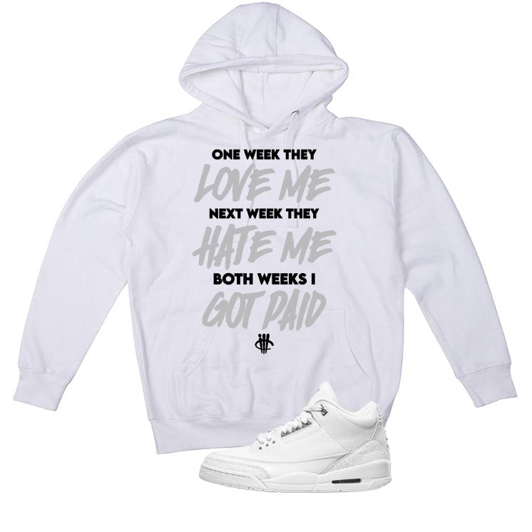 Air Jordan 3 Pure Money White T-Shirt (paid)| illcurrency