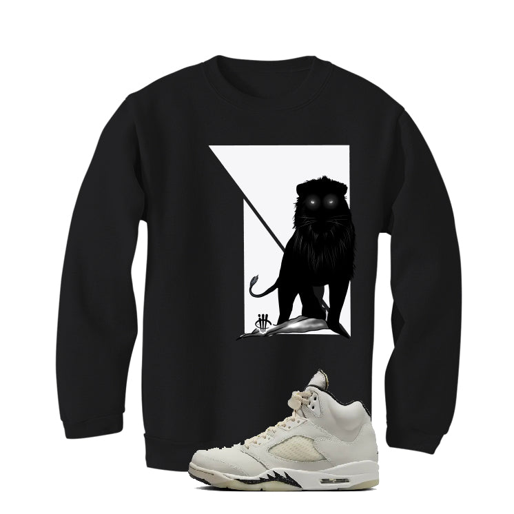 Air Jordan 5 SE “Sail” | illcurrency Black T-Shirt (Lion)