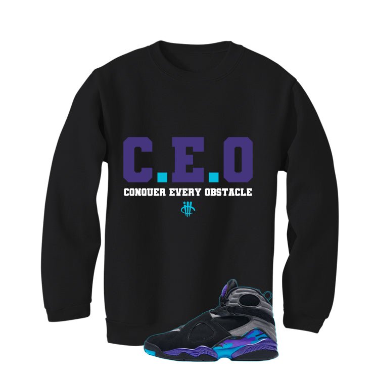Air Jordan 8 OG Aqua Black T-Shirt (CEO)| illcurrency