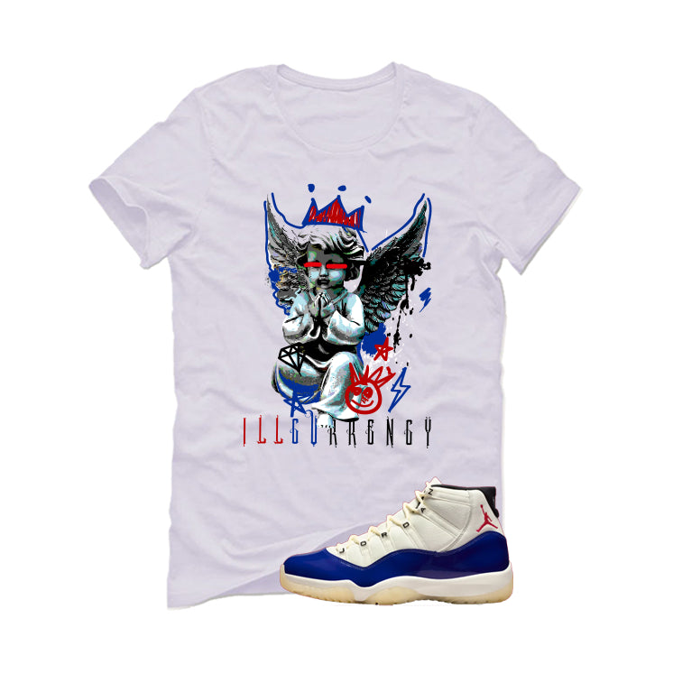 Air Jordan 11 Rare Air Matching T-Shirt, Sweatshirts & Hoodies White T-Shirt (Graffiti Angel)| illcurrency