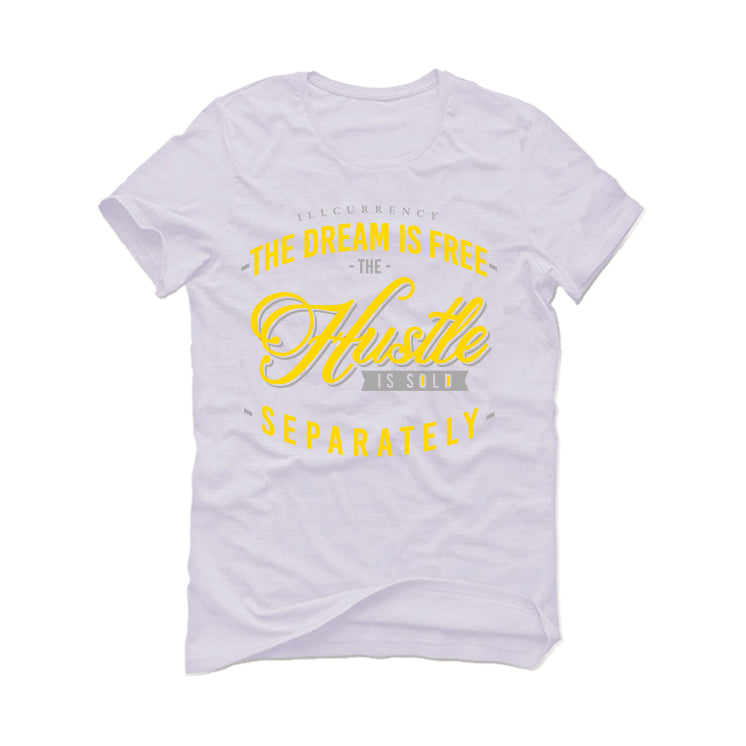 Air Jordan 11 Low WMNS “Yellow Snakeskin” White T-Shirt (The dream is free)