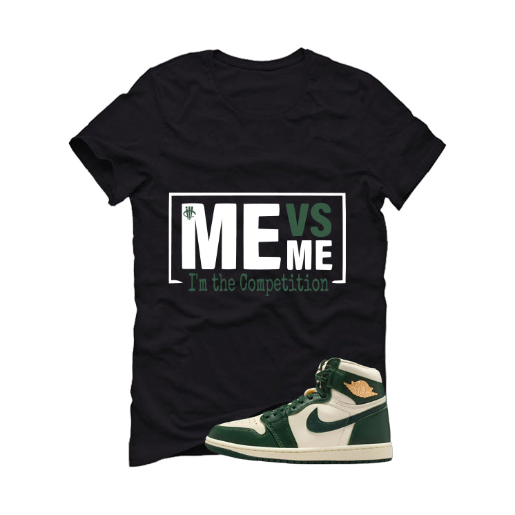 Air Jordan 1 High OG WMNS Fir Matching T-Shirt, Sweatshirts & Hoodies Black T-Shirt (Me Vs Me)| illcurrency