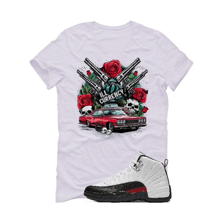 Air Jordan 12 “Red Taxi” | illcurrency White T-Shirt (Vintage Illcurrency)